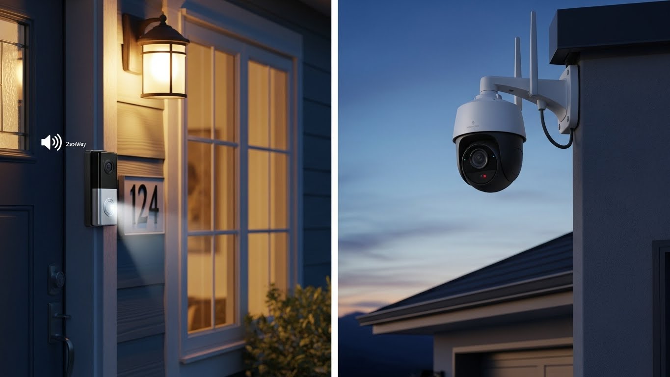 Video Doorbell vs Outdoor Security Camera — What Covers Your Front Door Better?